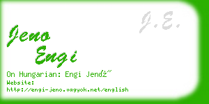 jeno engi business card